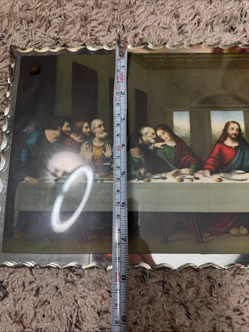 Vintage last supper mirror